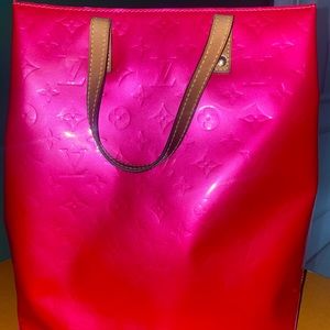 AUTHENTIC LOUIS VUITTON FUCHSIA PINK VERNIS TOTE